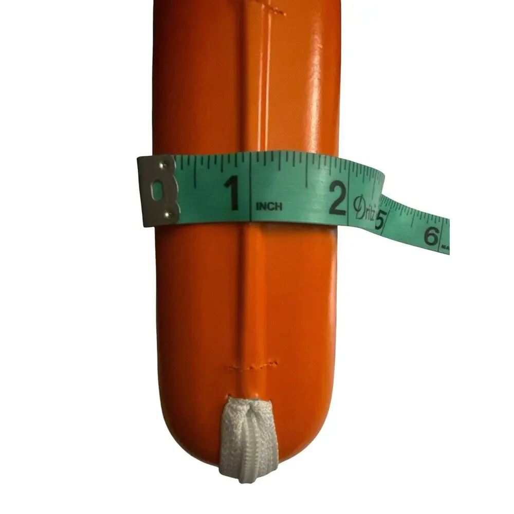 Crocs Eyeglass Sunglasses Case Soft Clamshell Orange White Zipper 6”